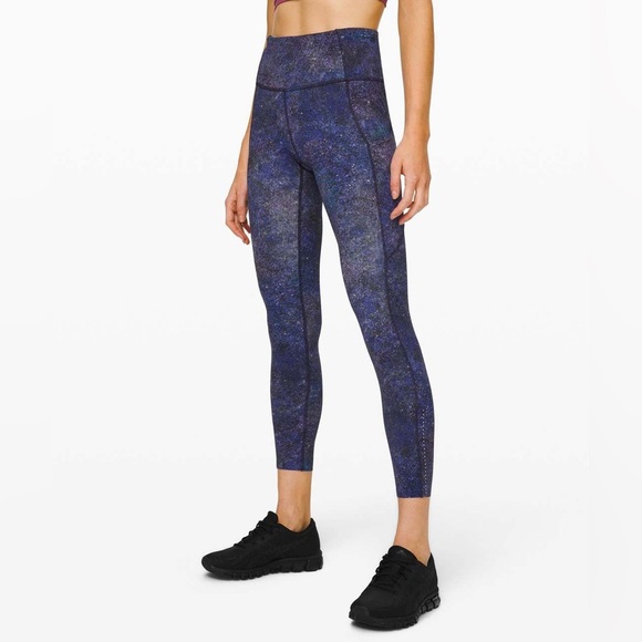 lululemon athletica Pants - Lululemon Fast and Free Tight Nulux Polar Lights Blue Multi Galaxy leggings